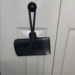 Dark Grey Velvet Clutch